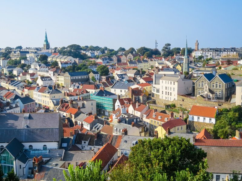 Aerial View Of The Saint Peter Port