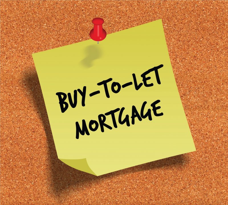 posted on a cork board that says Buy-To-Let Mortgage