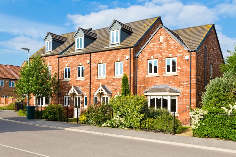 Houses on a UK street