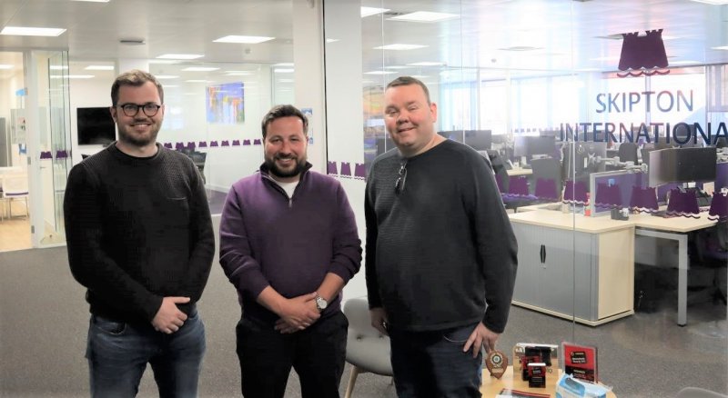 people smiling in Skipton office