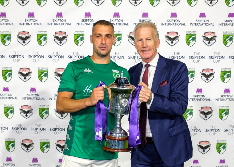 Skipton staff presenting Skipton Cup 2021